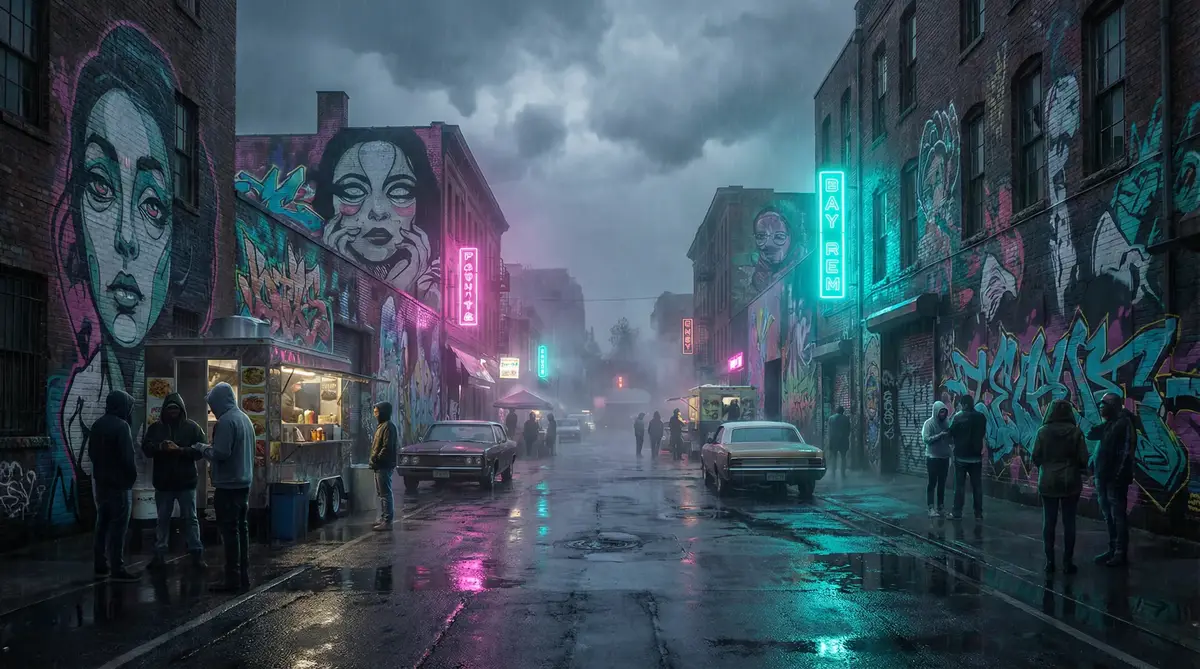 天天看高清影视在线观看 - 雨夜壁画街